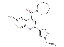 4-(azepan-1-ylcarbonyl)-2-(1-ethyl-1H-pyrazol-4-yl)-6-methylquinoline