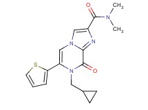 7-(cyclopropylmethyl)-N,N-dimethyl-8-oxo-6-(2-thienyl)-7,8-dihydroimidazo[1,2-a]pyrazine-2-carboxamide