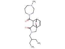 (3aR*,6S*)-2-(2-ethylbutyl)-7-[(4-methyl-1,4-diazepan-1-yl)carbonyl]-2,3,7,7a-tetrahydro-3a,6-epoxyisoindol-1(6H)-one