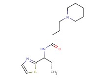 4-(1-piperidinyl)-N-[1-(1,3-thiazol-2-yl)propyl]butanamide