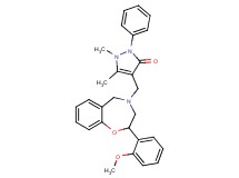 4-{[2-(2-methoxyphenyl)-2,3-dihydro-1,4-benzoxazepin-4(5H)-yl]methyl}-1,5-dimethyl-2-phenyl-1,2-dihydro-3H-pyrazol-3-one