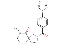 7-methyl-2-{[6-(4H-1,2,4-triazol-4-yl)pyridin-3-yl]carbonyl}-2,7-diazaspiro[4.5]decan-6-one