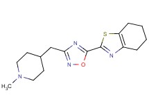 2-{3-[(1-methylpiperidin-4-yl)methyl]-1,2,4-oxadiazol-5-yl}-4,5,6,7-tetrahydro-1,3-benzothiazole