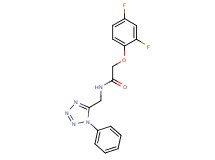 2-(2,4-difluorophenoxy)-N-[(1-phenyl-1H-tetrazol-5-yl)methyl]acetamide