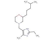 4-[(2-ethyl-4-methyl-1H-imidazol-5-yl)methyl]-2-(4-methylpentyl)morpholine