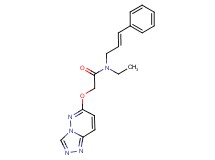 N-ethyl-N-[(2E)-3-phenylprop-2-en-1-yl]-2-([1,2,4]triazolo[4,3-b]pyridazin-6-yloxy)acetamide