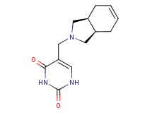5-[(3aR*,7aS*)-1,3,3a,4,7,7a-hexahydro-2H-isoindol-2-ylmethyl]-2,4(1H,3H)-pyrimidinedione