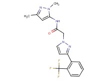 N-(1,3-dimethyl-1H-pyrazol-5-yl)-2-{3-[2-(trifluoromethyl)phenyl]-1H-pyrazol-1-yl}acetamide