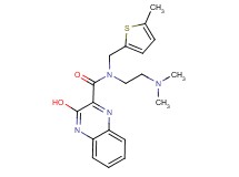 N-[2-(dimethylamino)ethyl]-3-hydroxy-N-[(5-methyl-2-thienyl)methyl]-2-quinoxalinecarboxamide