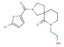 2-(5-chloro-2-furoyl)-7-(2-hydroxyethyl)-2,7-diazaspiro[4.5]decan-6-one