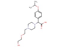 {4-[2-(2-hydroxyethoxy)ethyl]piperazin-1-yl}(4-isopropoxyphenyl)acetic acid