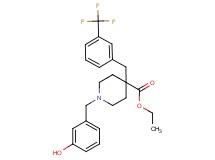 ethyl 1-(3-hydroxybenzyl)-4-[3-(trifluoromethyl)benzyl]-4-piperidinecarboxylate