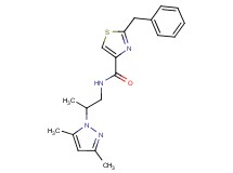 2-benzyl-N-[2-(3,5-dimethyl-1H-pyrazol-1-yl)propyl]-1,3-thiazole-4-carboxamide