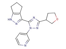 3-[1-pyridin-3-yl-3-(tetrahydrofuran-3-yl)-1H-1,2,4-triazol-5-yl]-1,4,5,6-tetrahydrocyclopenta[c]pyrazole
