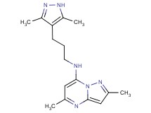 N-[3-(3,5-dimethyl-1H-pyrazol-4-yl)propyl]-2,5-dimethylpyrazolo[1,5-a]pyrimidin-7-amine