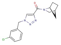 (1S*,4S*)-2-{[1-(3-chlorobenzyl)-1H-1,2,3-triazol-4-yl]carbonyl}-2-azabicyclo[2.2.1]heptane