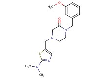 4-{[2-(dimethylamino)-1,3-thiazol-5-yl]methyl}-1-(3-methoxybenzyl)-2-piperazinone