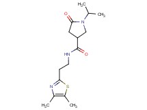 N-[2-(4,5-dimethyl-1,3-thiazol-2-yl)ethyl]-1-isopropyl-5-oxo-3-pyrrolidinecarboxamide