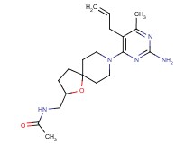 N-{[8-(5-allyl-2-amino-6-methylpyrimidin-4-yl)-1-oxa-8-azaspiro[4.5]dec-2-yl]methyl}acetamide