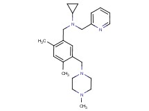 N-{2,4-dimethyl-5-[(4-methylpiperazin-1-yl)methyl]benzyl}-N-(pyridin-2-ylmethyl)cyclopropanamine