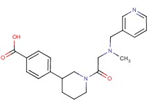 4-{1-[N-methyl-N-(pyridin-3-ylmethyl)glycyl]piperidin-3-yl}benzoic acid
