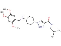 N-isobutyl-1-{cis-4-[(2,4,5-trimethoxybenzyl)amino]cyclohexyl}-1H-1,2,3-triazole-4-carboxamide