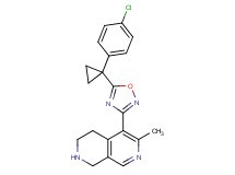 5-{5-[1-(4-chlorophenyl)cyclopropyl]-1,2,4-oxadiazol-3-yl}-6-methyl-1,2,3,4-tetrahydro-2,7-naphthyridine hydrochloride
