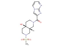 (4aR*,8aR*)-2-(imidazo[1,2-a]pyrimidin-2-ylcarbonyl)-7-(methylsulfonyl)octahydro-2,7-naphthyridin-4a(2H)-ol