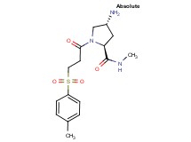 (4R)-4-amino-N-methyl-1-{3-[(4-methylphenyl)sulfonyl]propanoyl}-L-prolinamide