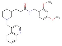 N-(2,4-dimethoxybenzyl)-3-[1-(4-quinolinylmethyl)-3-piperidinyl]propanamide