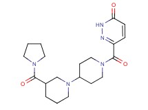 6-{[3-(pyrrolidin-1-ylcarbonyl)-1,4'-bipiperidin-1'-yl]carbonyl}pyridazin-3(2H)-one