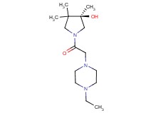 (3R)-1-[(4-ethyl-1-piperazinyl)acetyl]-3,4,4-trimethyl-3-pyrrolidinol