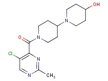 1'-[(5-chloro-2-methyl-4-pyrimidinyl)carbonyl]-1,4'-bipiperidin-4-ol