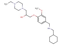 1-(4-{[(cyclohexylmethyl)amino]methyl}-2-methoxyphenoxy)-3-(4-ethyl-1-piperazinyl)-2-propanol