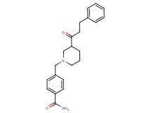 4-{[3-(3-phenylpropanoyl)-1-piperidinyl]methyl}benzamide