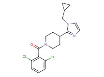 4-[1-(cyclopropylmethyl)-1H-imidazol-2-yl]-1-(2,6-dichlorobenzoyl)piperidine