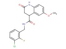 N-(3-chloro-2-fluorobenzyl)-6-methoxy-2-oxo-1,2,3,4-tetrahydroquinoline-4-carboxamide