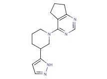 4-[3-(1H-pyrazol-5-yl)piperidin-1-yl]-6,7-dihydro-5H-cyclopenta[d]pyrimidine