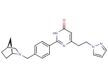2-{4-[(1S*,4S*)-2-azabicyclo[2.2.1]hept-2-ylmethyl]phenyl}-6-[2-(1H-pyrazol-1-yl)ethyl]pyrimidin-4(3H)-one