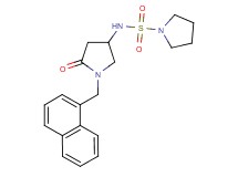 N-[1-(1-naphthylmethyl)-5-oxo-3-pyrrolidinyl]-1-pyrrolidinesulfonamide