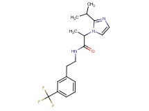 2-(2-isopropyl-1H-imidazol-1-yl)-N-{2-[3-(trifluoromethyl)phenyl]ethyl}propanamide