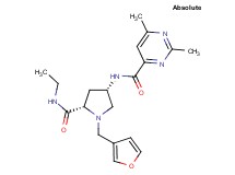 N-[(3S,5S)-5-[(ethylamino)carbonyl]-1-(3-furylmethyl)pyrrolidin-3-yl]-2,6-dimethylpyrimidine-4-carboxamide