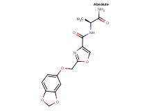 N-[(1S)-2-amino-1-methyl-2-oxoethyl]-2-[(1,3-benzodioxol-5-yloxy)methyl]-1,3-oxazole-4-carboxamide