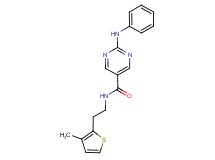 2-anilino-N-[2-(3-methyl-2-thienyl)ethyl]pyrimidine-5-carboxamide
