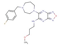 6-[4-(4-fluorobenzyl)-1,4-diazepan-1-yl]-N-(3-methoxypropyl)[1,2,5]oxadiazolo[3,4-b]pyrazin-5-amine