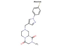 (9aR)-8-{[1-(4-fluorophenyl)-1H-pyrazol-4-yl]methyl}-2-methyltetrahydro-2H-pyrazino[1,2-a]pyrazine-1,4(3H,6H)-dione