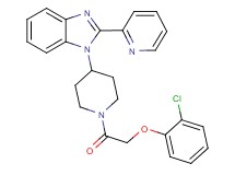 1-{1-[(2-chlorophenoxy)acetyl]-4-piperidinyl}-2-(2-pyridinyl)-1H-benzimidazole