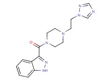 3-({4-[2-(1H-1,2,4-triazol-1-yl)ethyl]-1-piperazinyl}carbonyl)-1H-indazole