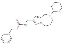 N-[(5-cyclohexyl-5,6,7,8-tetrahydro-4H-pyrazolo[1,5-a][1,4]diazepin-2-yl)methyl]-3-phenylpropanamide