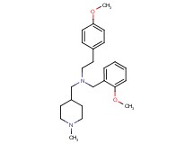(2-methoxybenzyl)[2-(4-methoxyphenyl)ethyl][(1-methyl-4-piperidinyl)methyl]amine